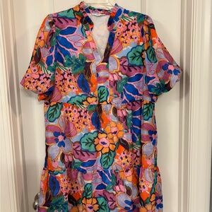 Vibrant Floral Dress